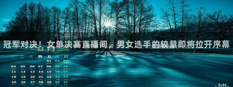 蜘蛛直播nba免费观看：冠军对决！女单决赛直播间，男女选手的较量即将拉开序幕